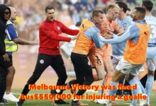 Melbourne Victory was fined australiannewstime.com