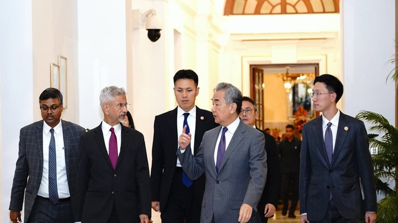 The Chinese Foreign Minister is currently in New Delhi on a two day visit to India