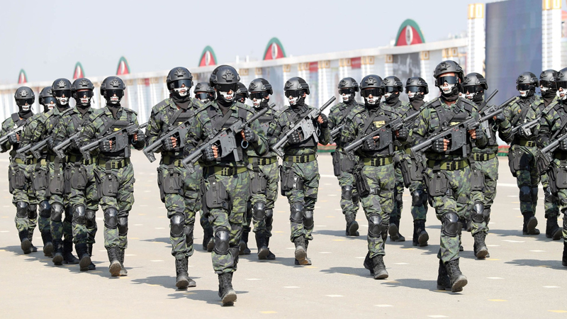 Members of the Bangladesh Armys Para Commando Brigade