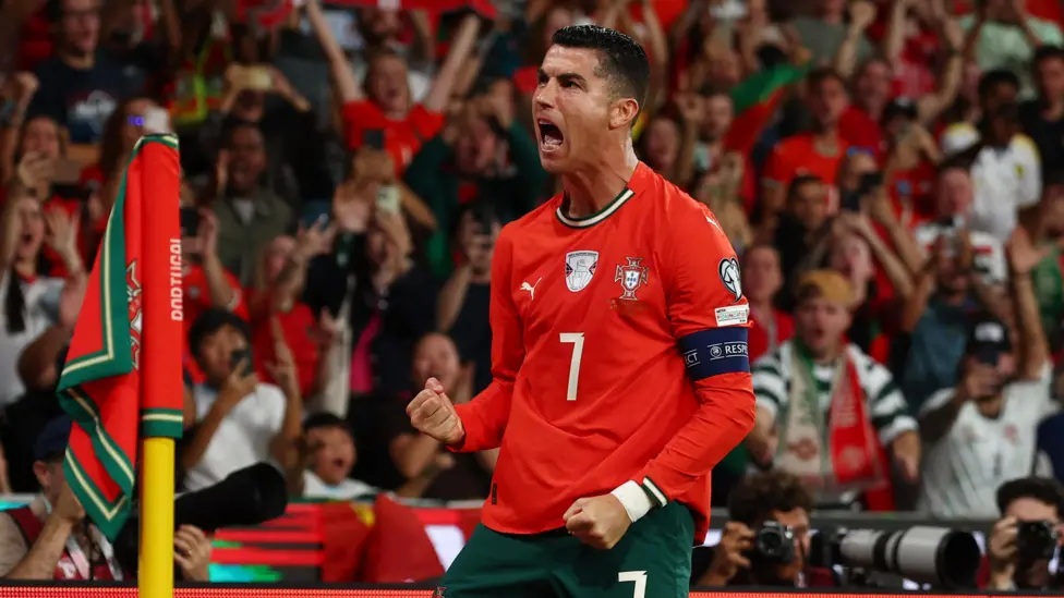 Cristiano Ronaldo scored twice and set a new goalscoring record but his Portugal side could only draw with Hungary to miss a chance to qualify for the 2026 World Cup