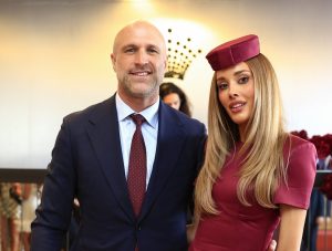 Bec Judd with her husband AFL legend Chris Judd