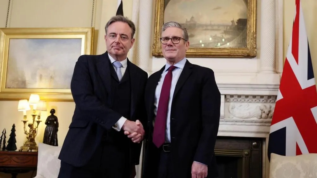Belgian Prime Minister Bart de Wever discussed Europes frozen assets plan with UK Prime Minister Sir Keir Starmer on Friday