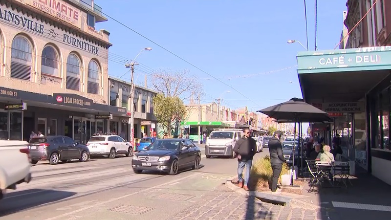 A view of High Street in Northcote in Melbournes inner north