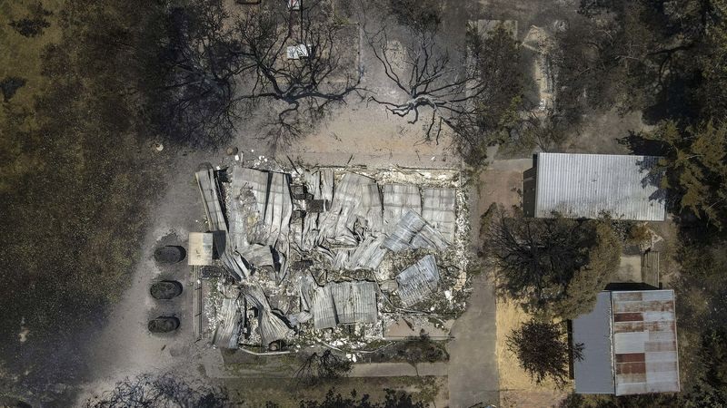 Aerial photos of the bushfire aftermath in Ruffy Victoria