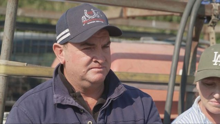 From their home and farrier business Kim and Dan Leach cobbled together a group of 12 neighbours and workers to stay and fight