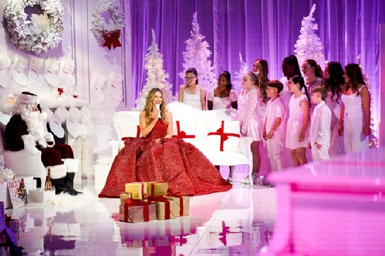 My First Weekend as a Production Assistant for Delta Goodrem 2 The set was completely transformed into a Winter Wonderland